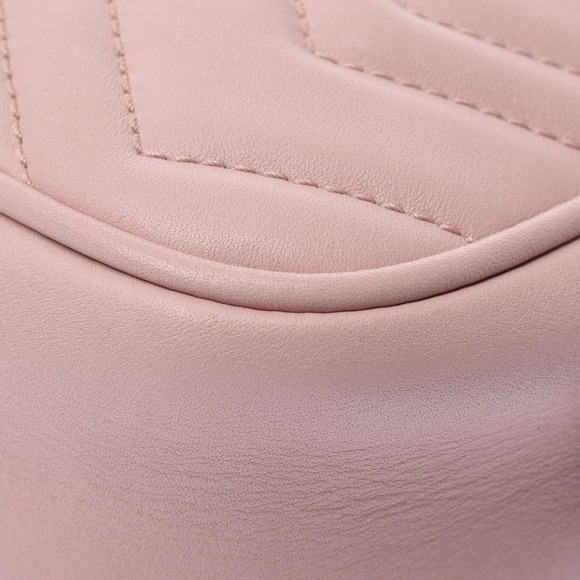 GUCCI GG Marmont Shoulder Bag Pink Calfskin main image 2